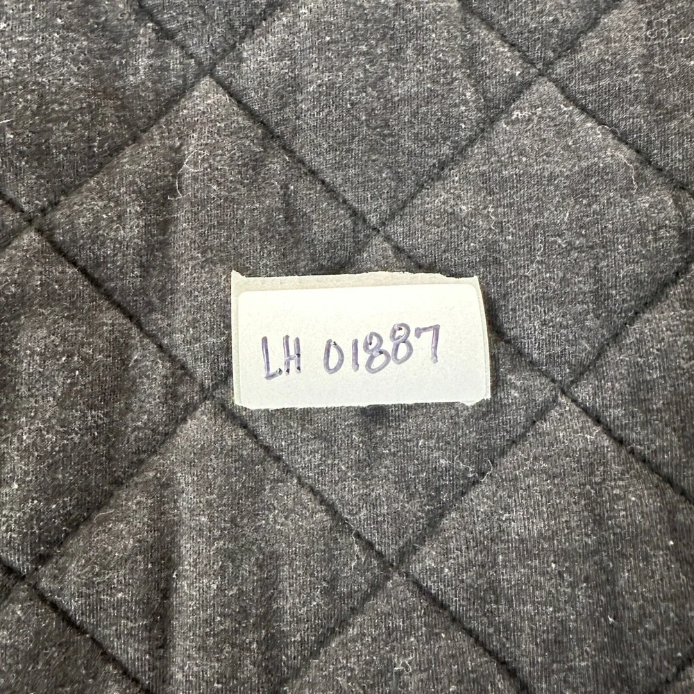 Tommy Bahama Boys Quilted Flannel Lined Shirt Jacket M 7/8 Gray Cotton Blend